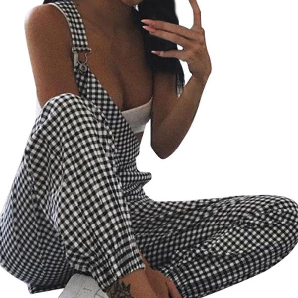summer black white plaid jumpsuit women overalls ladies casual sleeveless dungarees long pants summer high waist jumpsuits 8.5
summer black white plaid jumpsuit women overalls ladies casual sleeveless dungarees long pants summer high waist jumpsuits 8.5
