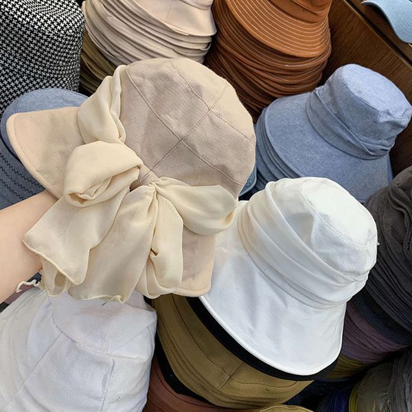 ribbon decoration korean bowknot elegant fisherman's spring and summer new versatile soft girl basin hat, Blue;gray
ribbon decoration korean bowknot elegant fisherman's spring and summer new versatile soft girl basin hat, Blue;gray