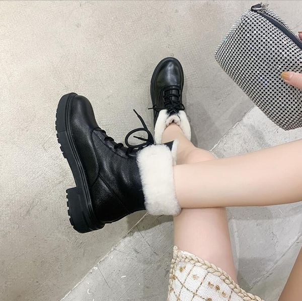 first layer cowhide boots women 2020 winter new thick leather boots all-match back zipper cotton boots, Black
first layer cowhide boots women 2020 winter new thick leather boots all-match back zipper cotton boots, Black