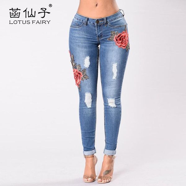 elastic pencil embroidery jeans ripped for woman skinny female denim pants fashion high waist stretch fit trousers mujer1, Blue
elastic pencil embroidery jeans ripped for woman skinny female denim pants fashion high waist stretch fit trousers mujer1, Blue