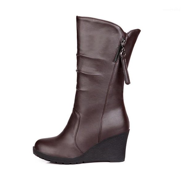 plus size new womens winter boots round toe zipper wedges chaussures femme brown comfortable pu leather shoes zapatillas mujer1, Black
plus size new womens winter boots round toe zipper wedges chaussures femme brown comfortable pu leather shoes zapatillas mujer1, Black