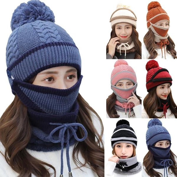 hats, scarves & gloves sets 3 pcs hats cloth mask scarf women winter beanies thick bib ear protector beanie hat riding warm knitted female, Blue;gray
hats, scarves & gloves sets 3 pcs hats cloth mask scarf women winter beanies thick bib ear protector beanie hat riding warm knitted female, Blue;gray
