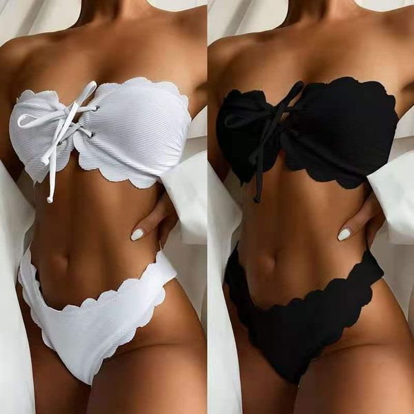 european and american popular cut flower bikini plain bandage swimwear wholesale 7453
european and american popular cut flower bikini plain bandage swimwear wholesale 7453