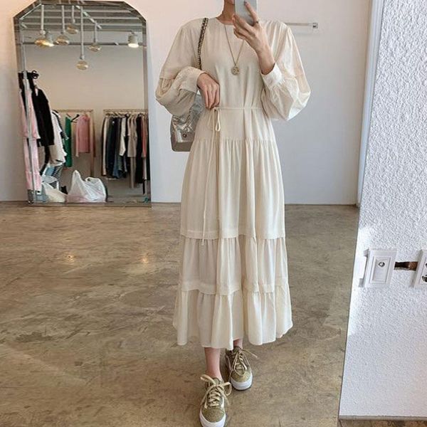 casual dresses long sleeve korean loose cotton dress women 2021 autumn ladies woman ruffle vestidos robe femme vestido, Black;gray
casual dresses long sleeve korean loose cotton dress women 2021 autumn ladies woman ruffle vestidos robe femme vestido, Black;gray