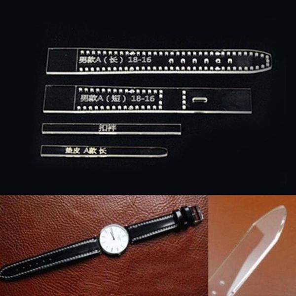 sewing notions & tools 4pcs 2 sizes diy leather craft acrylic watch strap band stencil template, Black
sewing notions & tools 4pcs 2 sizes diy leather craft acrylic watch strap band stencil template, Black