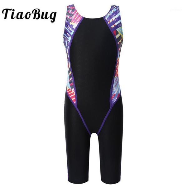 tiaobug summer kids one-piece swimsuit printed splice athletic competitive knee length racerback swimwear girls bathing suit1
tiaobug summer kids one-piece swimsuit printed splice athletic competitive knee length racerback swimwear girls bathing suit1