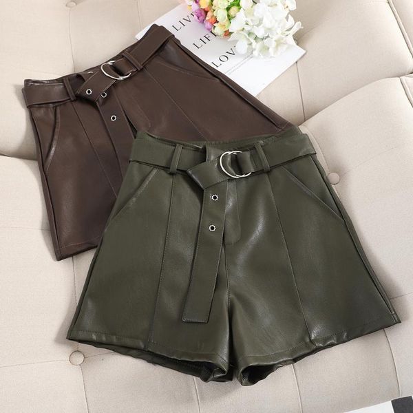 2019 autumn and winter leather shorts female new korean version of high waist wide leg loose a word pu soft leather1, White;black
2019 autumn and winter leather shorts female new korean version of high waist wide leg loose a word pu soft leather1, White;black
