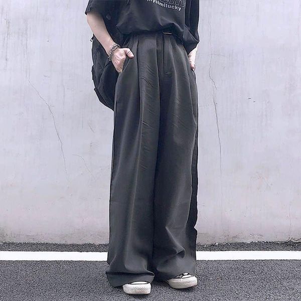spring autumn vintage pants men's casual pleated loose pendulous trousers solid mid waist wide leg pants normcore straight pant, Black
spring autumn vintage pants men's casual pleated loose pendulous trousers solid mid waist wide leg pants normcore straight pant, Black