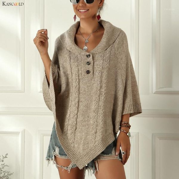 women's cape kancoold sweater fashion women leisure loose pullovers batwing sleeve knitted sweaters cloak 2021oct51, Black
women's cape kancoold sweater fashion women leisure loose pullovers batwing sleeve knitted sweaters cloak 2021oct51, Black