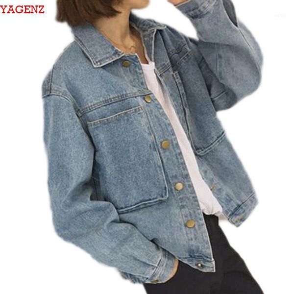 thin female jacket casual korean women's denim jacket minimalism autumn women vintage big pocket jean coat women1, Black;brown
thin female jacket casual korean women's denim jacket minimalism autumn women vintage big pocket jean coat women1, Black;brown
