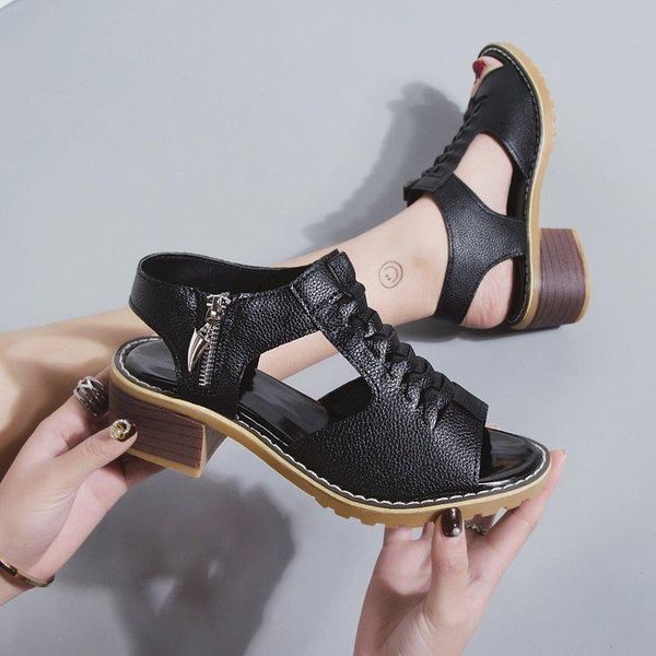 big size 35-43 summer women square heels sandals waterproof women platform sandals peep toe ladies high heels, Black
big size 35-43 summer women square heels sandals waterproof women platform sandals peep toe ladies high heels, Black