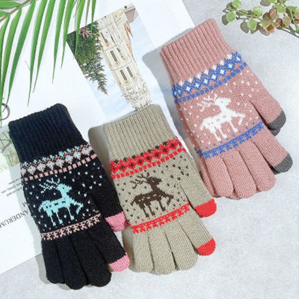 gloves cute padded fawn glove women winter knitted five-finger touch screen wool warm riding mitten fashion accessories, Blue;gray
gloves cute padded fawn glove women winter knitted five-finger touch screen wool warm riding mitten fashion accessories, Blue;gray
