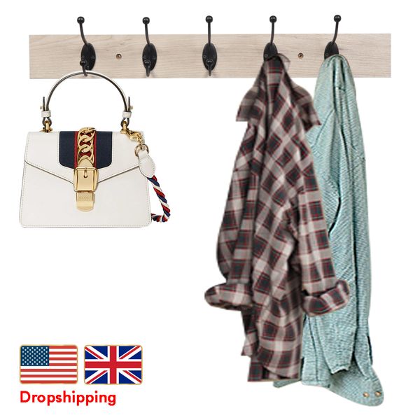 stock in us uk wall-mounted coat rack hanging hook 5 standard hooks clothes hanger for living room dropshipping
stock in us uk wall-mounted coat rack hanging hook 5 standard hooks clothes hanger for living room dropshipping