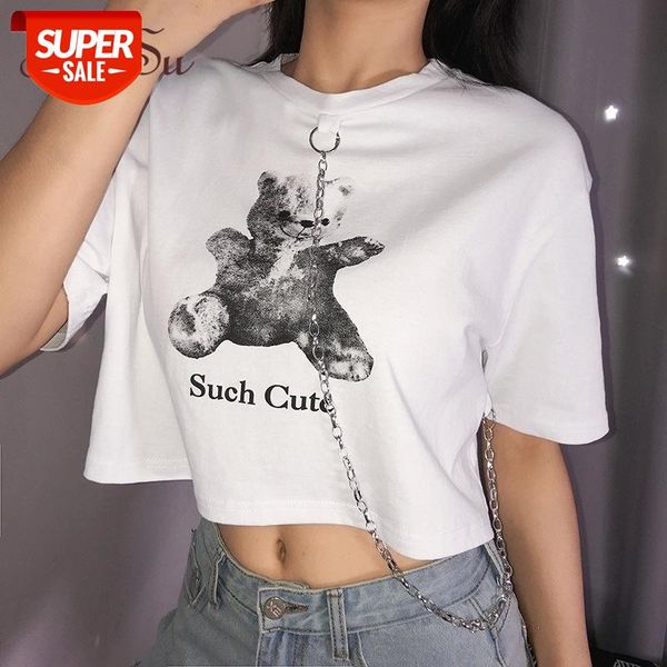 artsu summer white t shirt short sleeve chain crop streetwear bear printed tshirt women harajuku kawaii asts20964 #hy4o
artsu summer white t shirt short sleeve chain crop streetwear bear printed tshirt women harajuku kawaii asts20964 #hy4o