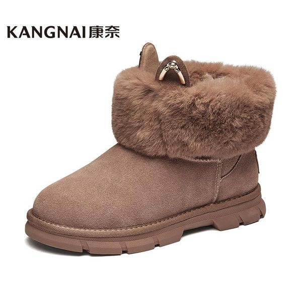 kangnai snow boots women cow suede winter slip-on plush fur ankle boots ladies warm shoes, Black
kangnai snow boots women cow suede winter slip-on plush fur ankle boots ladies warm shoes, Black