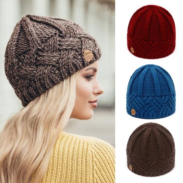 women winter chunky knit rhombus beanie hat simple solid color striped crochet outdoor windproof skull cap, Blue;gray
women winter chunky knit rhombus beanie hat simple solid color striped crochet outdoor windproof skull cap, Blue;gray