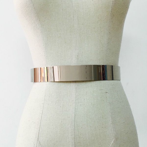20newfashion women adjustable metal designer belt bling gold silver plate vintage ladies dress simple belts luxury mirror waistband, Black;brown
20newfashion women adjustable metal designer belt bling gold silver plate vintage ladies dress simple belts luxury mirror waistband, Black;brown