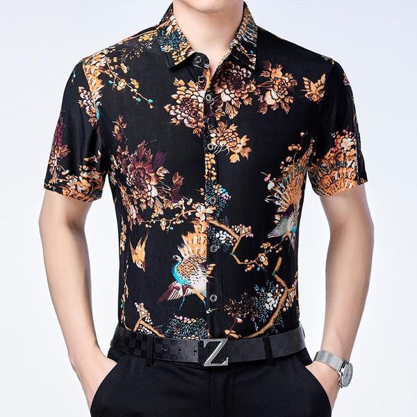 men's casual shirts c-1926 animal flower pattern 3d printing luxury short sleeve shirt summer quality soft comfortable icy cool men -x, White;black
men's casual shirts c-1926 animal flower pattern 3d printing luxury short sleeve shirt summer quality soft comfortable icy cool men -x, White;black