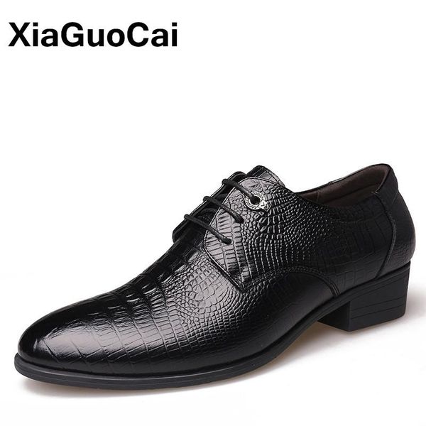 luxury genuine leather men oxford dress shoes british business lace up crocodile gentlemen formal wedding footwear 2020 spring, Black
luxury genuine leather men oxford dress shoes british business lace up crocodile gentlemen formal wedding footwear 2020 spring, Black