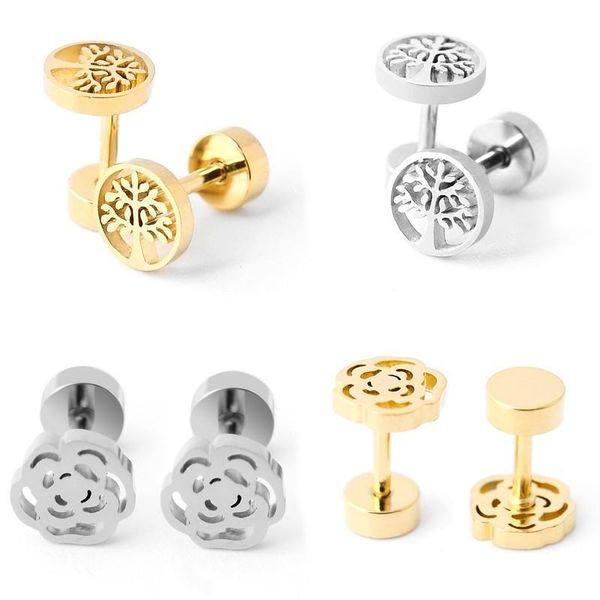 stud minimalism tree of life gold stainless steel statement earrings men women fashion titanium pierced jewelry, Golden;silver
stud minimalism tree of life gold stainless steel statement earrings men women fashion titanium pierced jewelry, Golden;silver