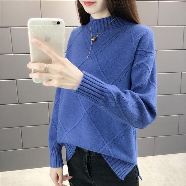 women's sweaters half turtleneck women pullovers knitted sweater autumn winter pull femme plus size knitwear loose ladies 3xl h925, White;black
women's sweaters half turtleneck women pullovers knitted sweater autumn winter pull femme plus size knitwear loose ladies 3xl h925, White;black