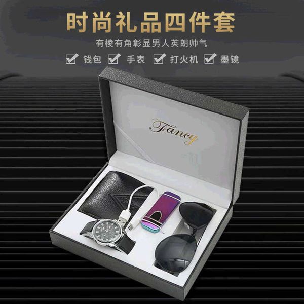 creative day box watch father's wallet men's gift sunglasses lighter fashion case hze5, White;black
creative day box watch father's wallet men's gift sunglasses lighter fashion case hze5, White;black