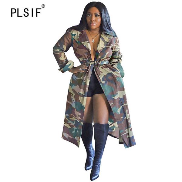 camouflage long sleeve cardigan high street chic lady fashion women young party lady fashion trench, Tan;black 
camouflage long sleeve cardigan high street chic lady fashion women young party lady fashion trench, Tan;black