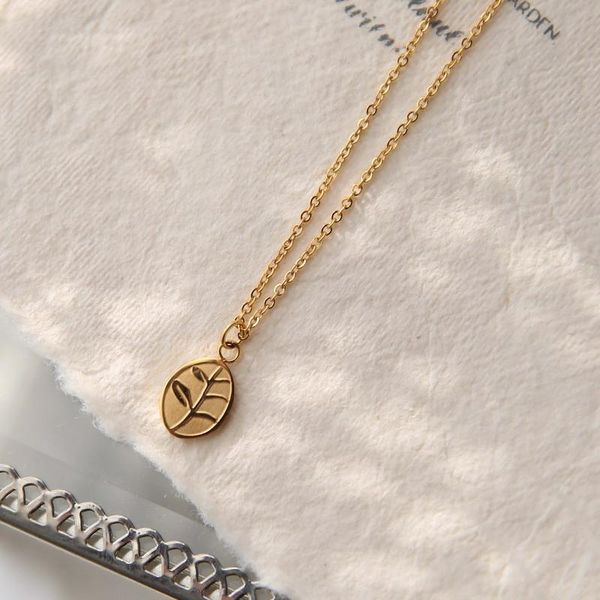 yun ruo simple leaf pendant necklace yellow gold color 316 titanium steel jewelry stainless steel woman birthday gift never fade, Silver
yun ruo simple leaf pendant necklace yellow gold color 316 titanium steel jewelry stainless steel woman birthday gift never fade, Silver