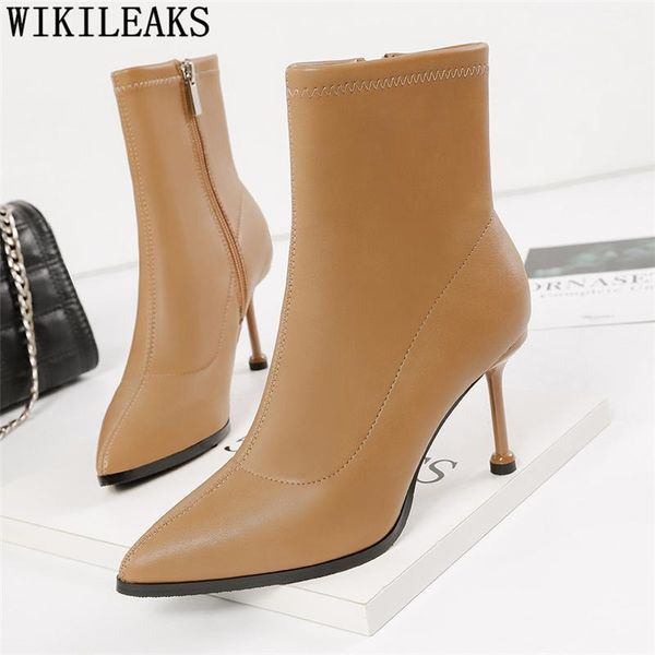 leather boots women shoes ankle boots for women winter shoes extreme high heels stiletto heels zapatos de mujer, Black
leather boots women shoes ankle boots for women winter shoes extreme high heels stiletto heels zapatos de mujer, Black