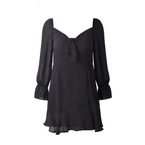 new spring and in autumn black style temperament common natural looser horn of the waist sleeve square collar chiffon dress feminine uafl, Black;gray
new spring and in autumn black style temperament common natural looser horn of the waist sleeve square collar chiffon dress feminine uafl, Black;gray
