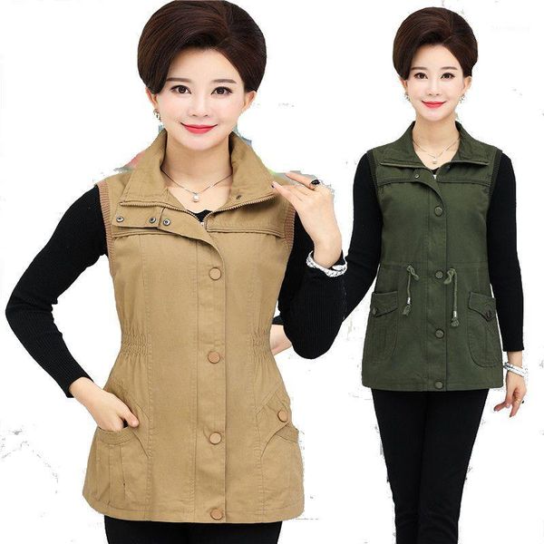 2020 spring women sleeveless jacket female vest slim coats plus size pure cotton vest coat fashion casual mother waistcoat1, Black;white
2020 spring women sleeveless jacket female vest slim coats plus size pure cotton vest coat fashion casual mother waistcoat1, Black;white