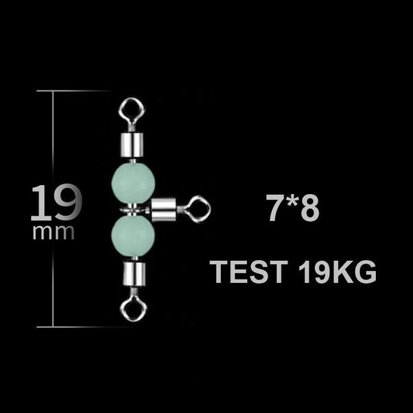 10pcs/lot luminous fishing swivel fishing hook connector 3 way rolling swivel fishing accessories steel snap sea hooks bbyapv homebag
10pcs/lot luminous fishing swivel fishing hook connector 3 way rolling swivel fishing accessories steel snap sea hooks bbyapv homebag