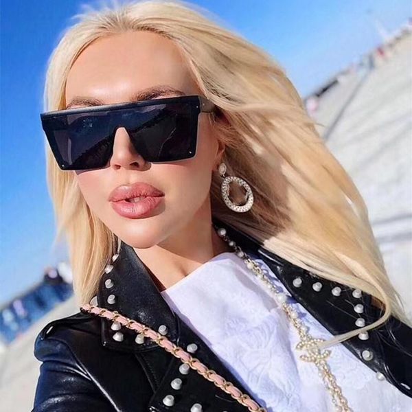 sunglasses fashion oversized brown women retro vintage rimless eyewear feminino big shades, White;black
sunglasses fashion oversized brown women retro vintage rimless eyewear feminino big shades, White;black
