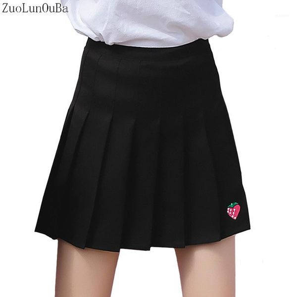 women skirts fall winter new pleated skirt womens korean version strawberry embroidery high waist a word skirt mini tutu1, Black
women skirts fall winter new pleated skirt womens korean version strawberry embroidery high waist a word skirt mini tutu1, Black