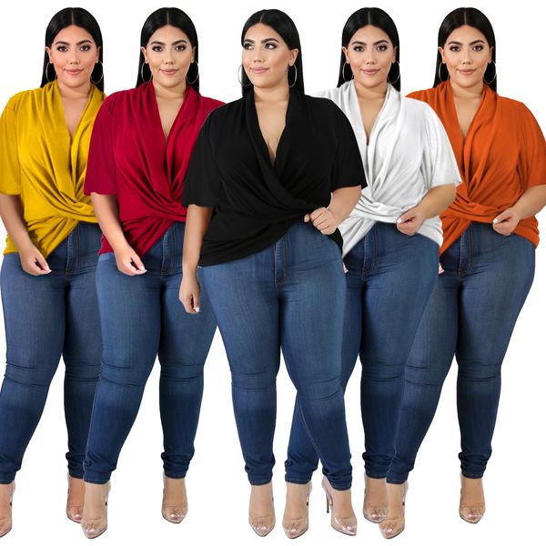 large size women 2020 new t shirt loose western style autumn clothes cross front irregular t-shirt bat sleeve, Black
large size women 2020 new t shirt loose western style autumn clothes cross front irregular t-shirt bat sleeve, Black
