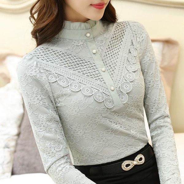 2020 new lace women blouse long-sleeved elegant solid slim lady white shirts bottoming shirts 1
2020 new lace women blouse long-sleeved elegant solid slim lady white shirts bottoming shirts 1