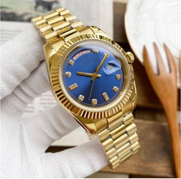 men's watch 41mm day-date automatic mechanical watches diamond dial 2813 movement stainless steel men wristwatches man clock gifts mult, Slivery;brown 
men's watch 41mm day-date automatic mechanical watches diamond dial 2813 movement stainless steel men wristwatches man clock gifts mult, Slivery;brown