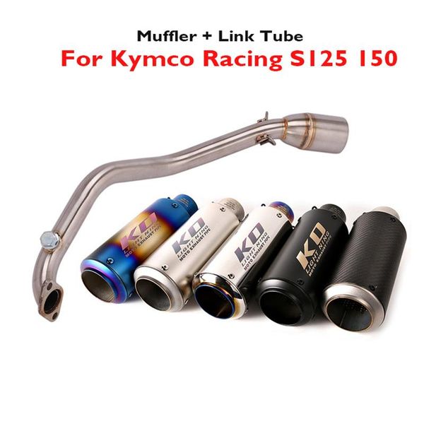 motorcycle exhaust system pipe connector link middle mid tube muffler escape tip for kymco racing s125 150
motorcycle exhaust system pipe connector link middle mid tube muffler escape tip for kymco racing s125 150