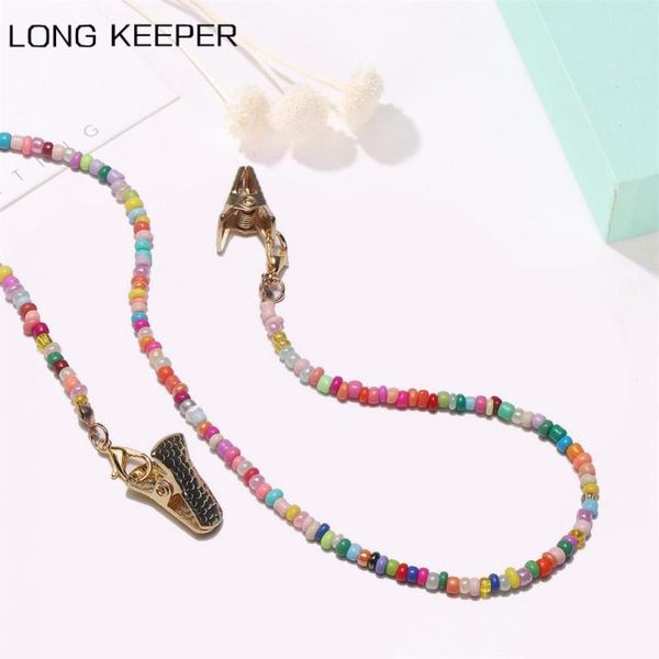 longkeeper 2020 new colorful beads glasses chains fashion women sunglasses strap cord necklace mask lanyard eyewear accessories, Silver
longkeeper 2020 new colorful beads glasses chains fashion women sunglasses strap cord necklace mask lanyard eyewear accessories, Silver