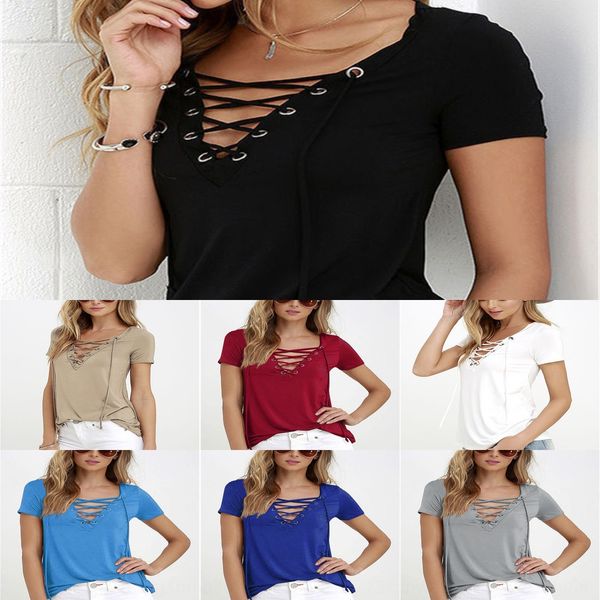 fashion selling women's with hollow v neckline and rope decoration fashion selling women's with hollow v neckline t-shirt t-shirt, White
fashion selling women's with hollow v neckline and rope decoration fashion selling women's with hollow v neckline t-shirt t-shirt, White