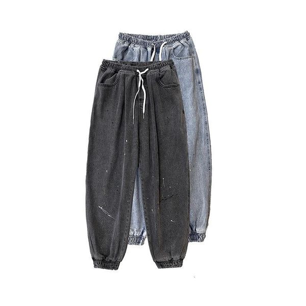 men's jeans cotton graffiti fashion retro casual straight pants men streetwear korean loose hip-hop denim trousers, Blue
men's jeans cotton graffiti fashion retro casual straight pants men streetwear korean loose hip-hop denim trousers, Blue