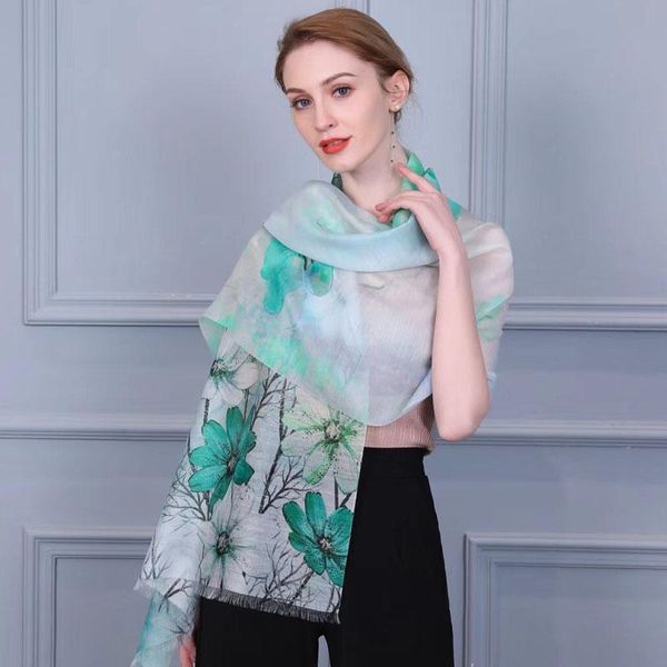 100% real silk scarf fashion luxury women summer chiffon printed embroidery shawl bridal wrap shawls cape bolero, Blue;gray
100% real silk scarf fashion luxury women summer chiffon printed embroidery shawl bridal wrap shawls cape bolero, Blue;gray