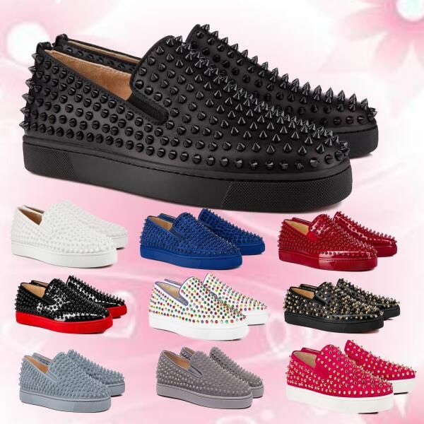 men red bottoms flat casual shoes sneaker spikes roller boat loafers black suede genuine leather low cut 2021 new arrival women party shoes
men red bottoms flat casual shoes sneaker spikes roller boat loafers black suede genuine leather low cut 2021 new arrival women party shoes