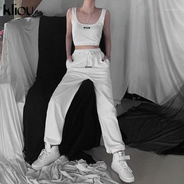 kliou cotton letter embroidery 2 piece sets womens outfits o-neck sleeveless crop pants joggers female streetwear clothes1, White
kliou cotton letter embroidery 2 piece sets womens outfits o-neck sleeveless crop pants joggers female streetwear clothes1, White