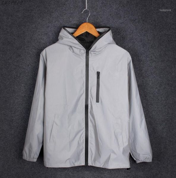 men / women harajuku windbreaker jackets hooded hip-hop streetwear night shiny coats 3m jacket 3m full reflective jacket1, Black;brown
men / women harajuku windbreaker jackets hooded hip-hop streetwear night shiny coats 3m jacket 3m full reflective jacket1, Black;brown