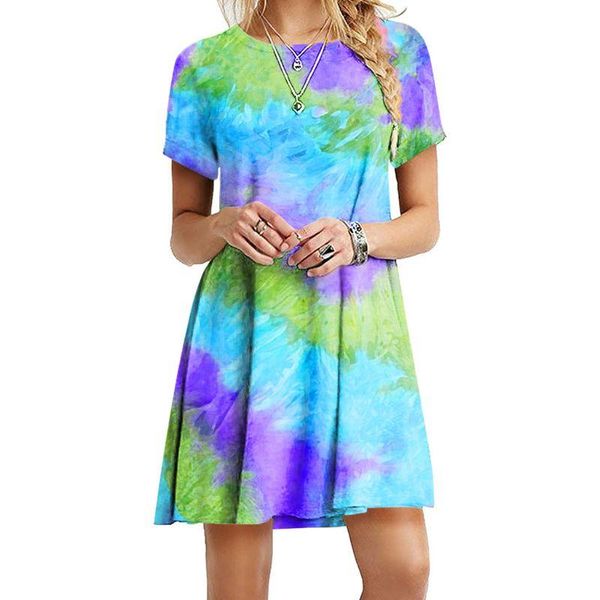 casual dresses women short sleeve o-neck swing t-shirt dress colorblock gradient loose sundress d08e, Black;gray
casual dresses women short sleeve o-neck swing t-shirt dress colorblock gradient loose sundress d08e, Black;gray
