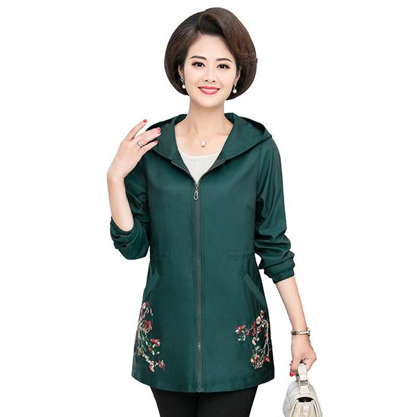 women's trench coats women jacket autumn windbreaker female large size hooded embroidery flower coat elegant casual outwear mother clot, Tan;black
women's trench coats women jacket autumn windbreaker female large size hooded embroidery flower coat elegant casual outwear mother clot, Tan;black