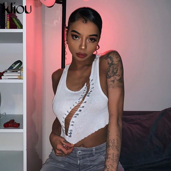 button hollow out crop women o-neck sleeveless ribbed camisole club partywear skinny streetwear female outfits, White
button hollow out crop women o-neck sleeveless ribbed camisole club partywear skinny streetwear female outfits, White