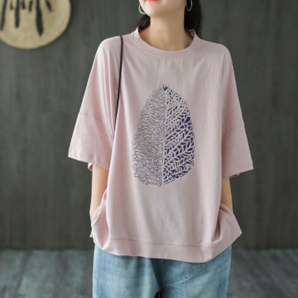 jhwkd summer new cotton plant print large t-shirt loose collar short sleeve coat 4138 white t-shirt irmx8
jhwkd summer new cotton plant print large t-shirt loose collar short sleeve coat 4138 white t-shirt irmx8
