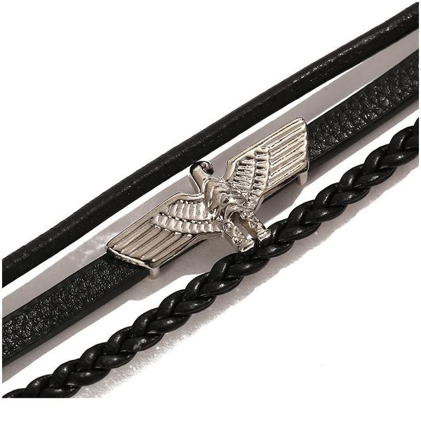 junwei new fashion eagle multi-layer woven leather bracelet magnetic buckle leather bracelet gifts for women punk qyldou
junwei new fashion eagle multi-layer woven leather bracelet magnetic buckle leather bracelet gifts for women punk qyldou